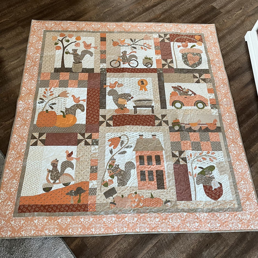 Squirrelly Girl FINISHED QUILT