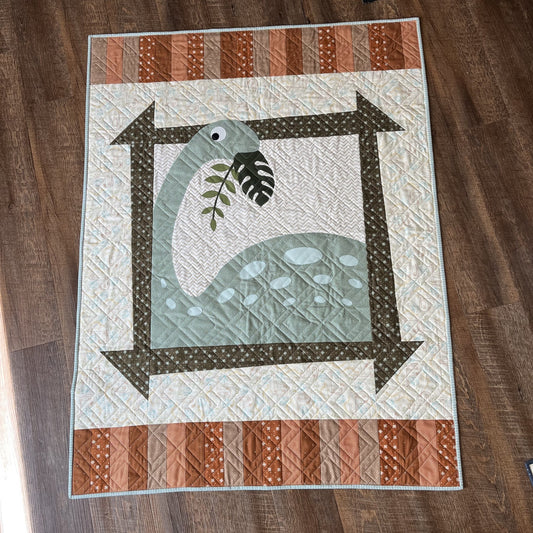 Danny's Dino FINISHED QUILT- Le Bronto