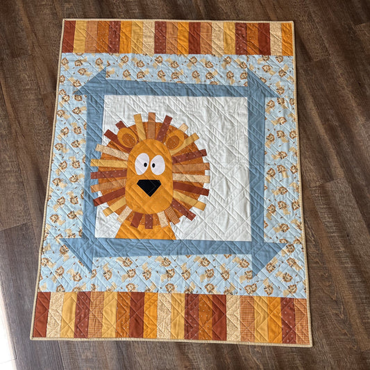 Zoey's Zoo FINISHED QUILT - Lion