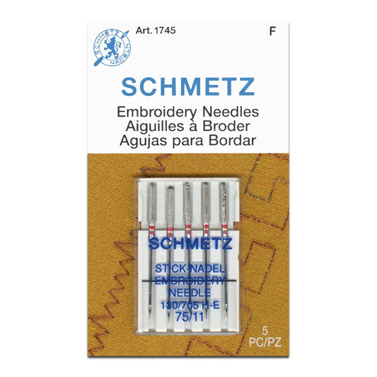 Schmetz Machine Needles Embroidery 75/11