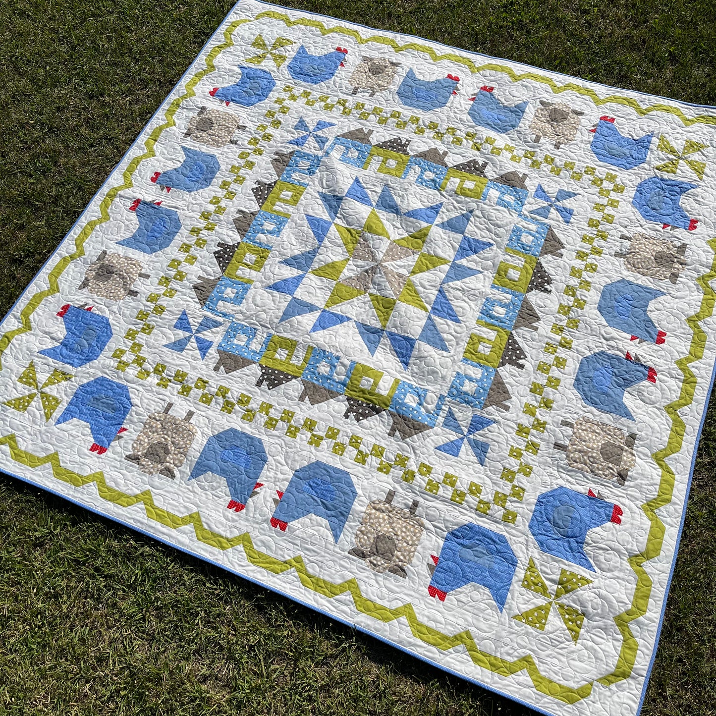 Cluck Cluck Home FINISHED QUILT