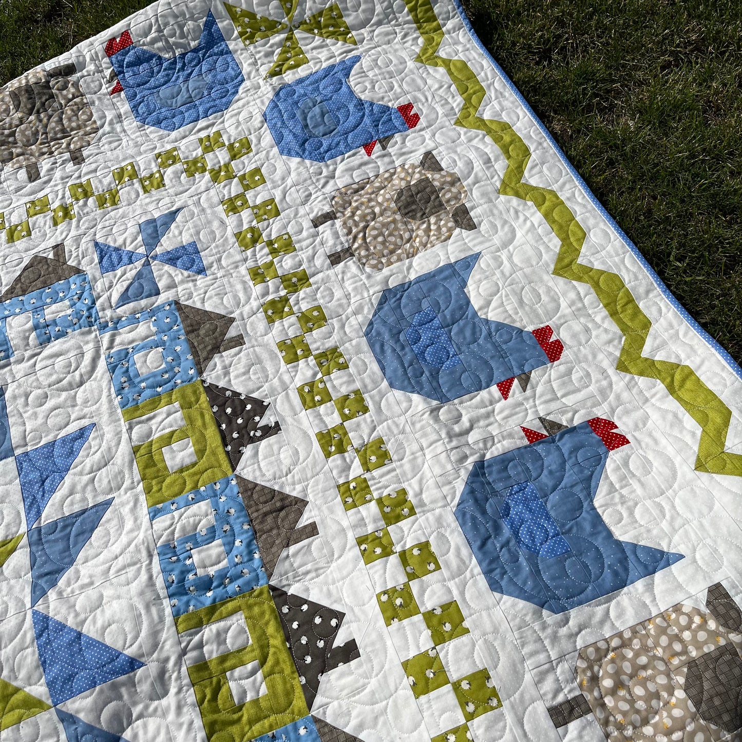 Cluck Cluck Home FINISHED QUILT