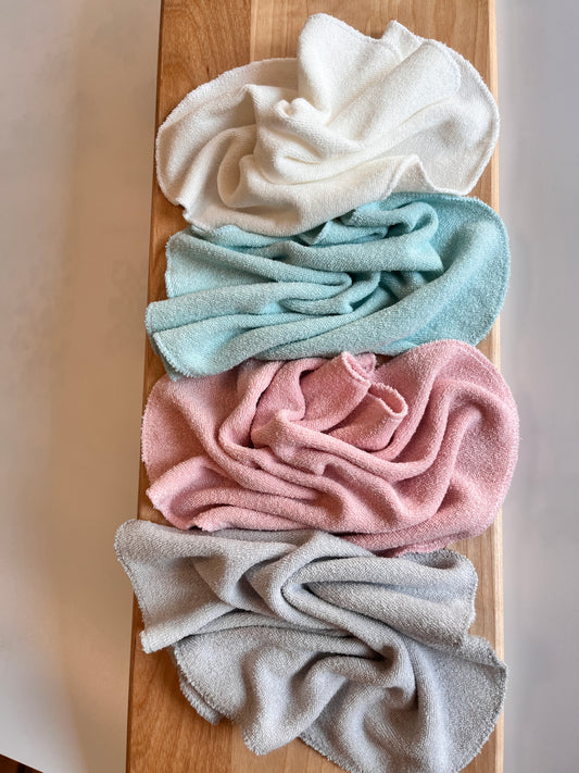 Bamboo Terry Washcloths - PINK MULTI