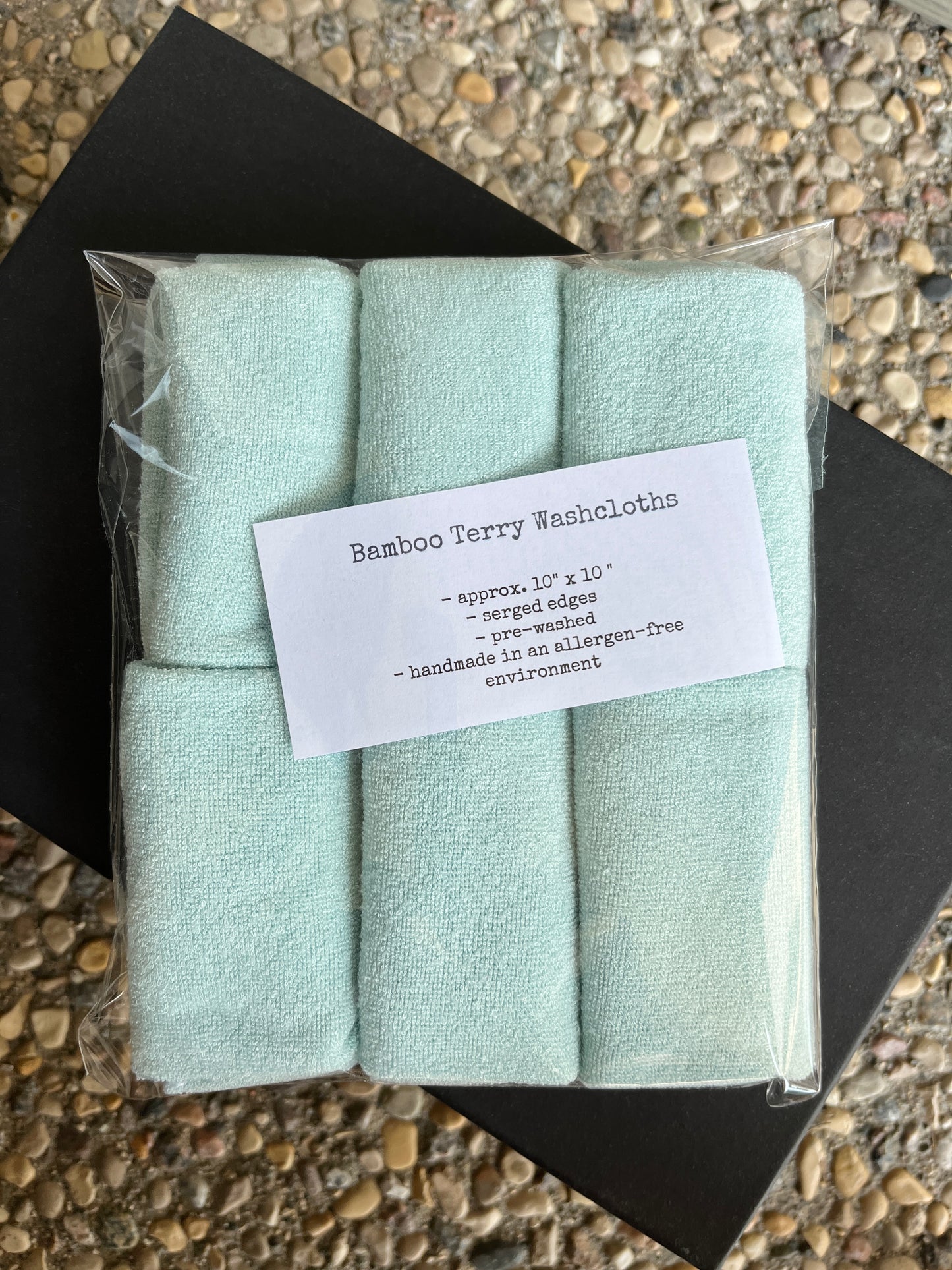 Bamboo Terry Washcloths - MINT GREEN PACK