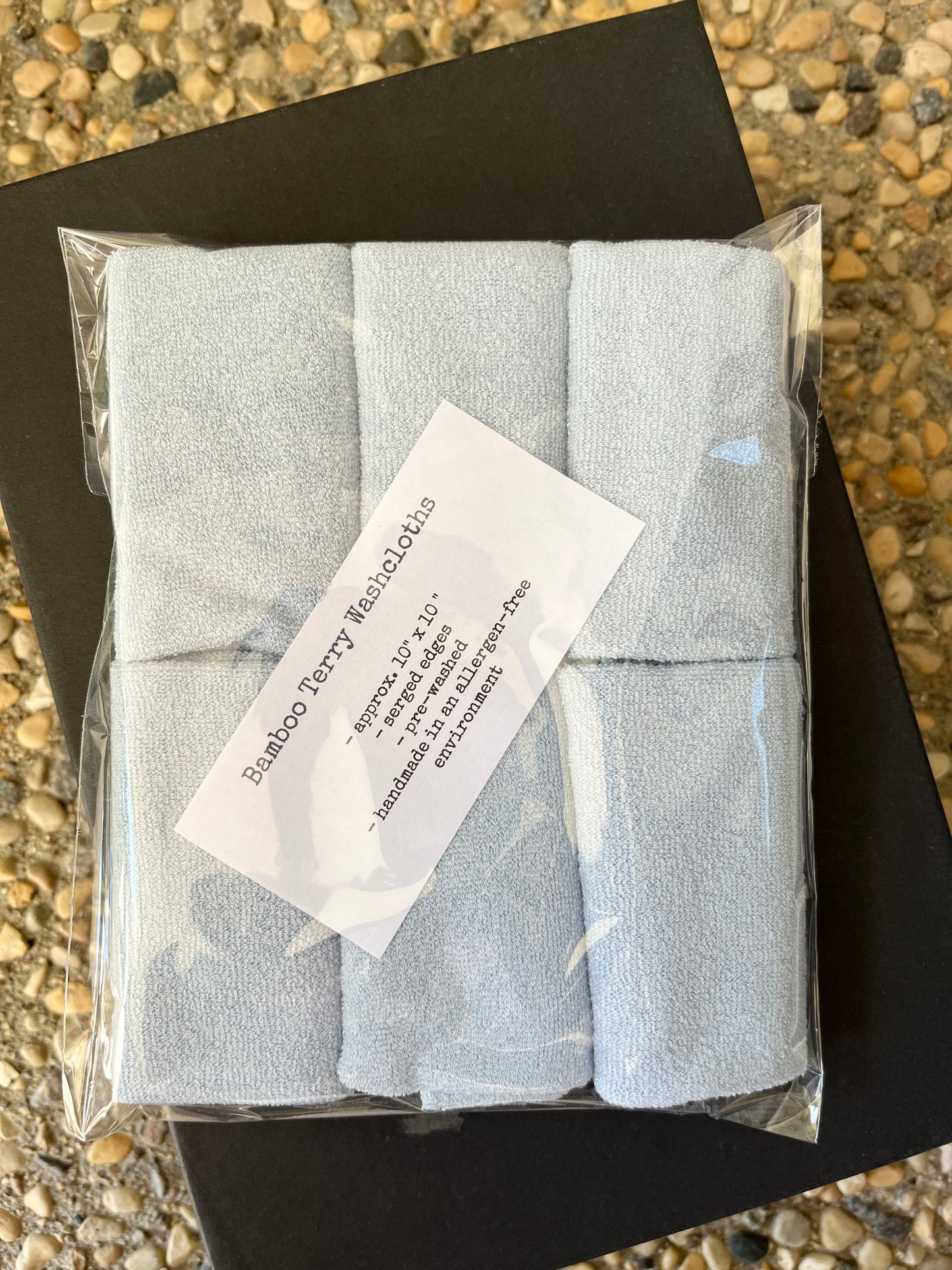 Bamboo Terry Washcloths - BLUE PACK