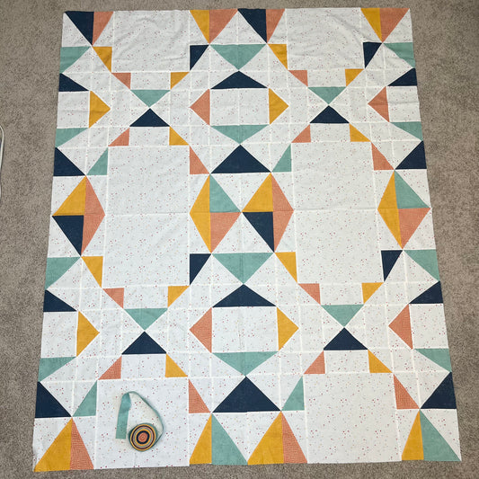 Strickland FINISHED QUILT TOP - top/binding only