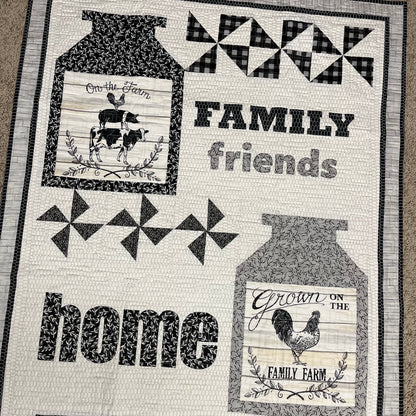 Homegrown Happiness FINISHED WALL HANGING