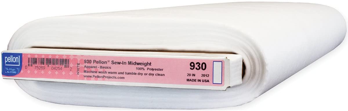 Pellon Sew-In Midweight  Interfacing White 930